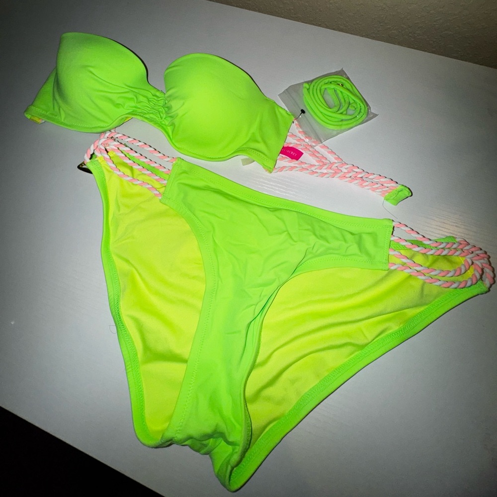 Bright like green Victoria’s Secret bikini